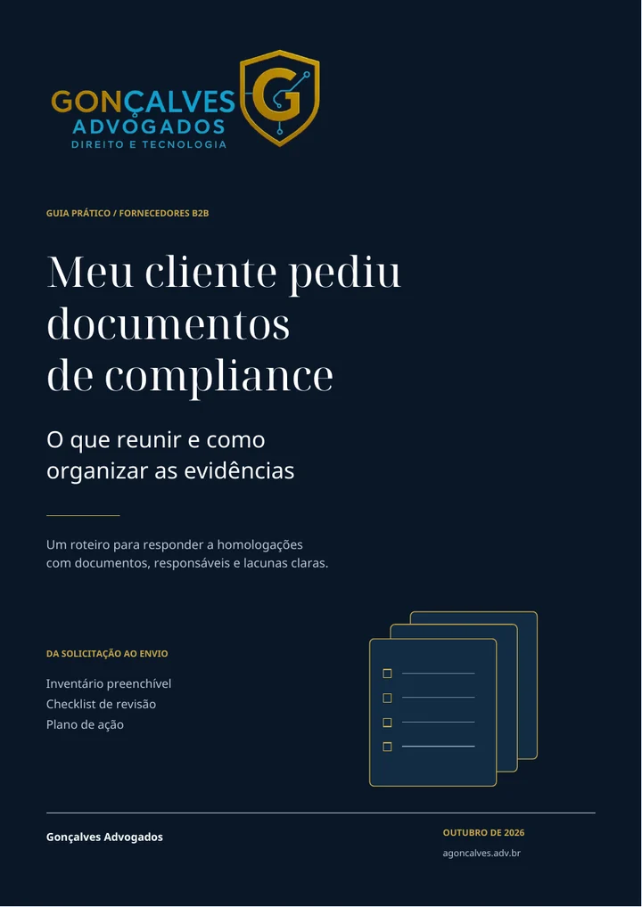 Capa do material Meu cliente pediu documentos de compliance