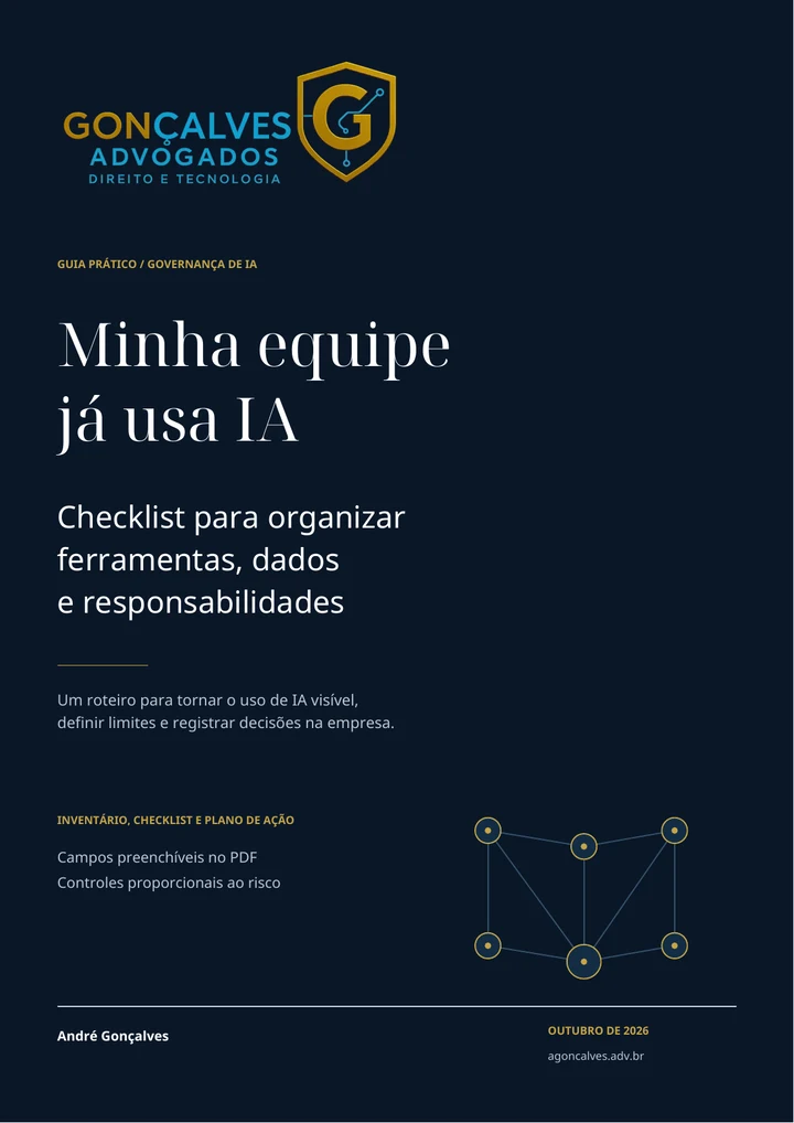 Capa do material Minha equipe já usa IA